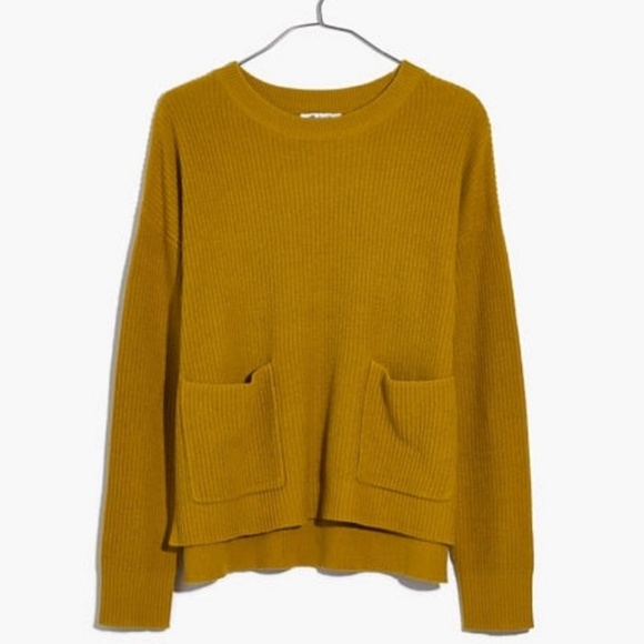 Madewell Sweaters - Madewell Patch Pocket Pullover Sweater Size S